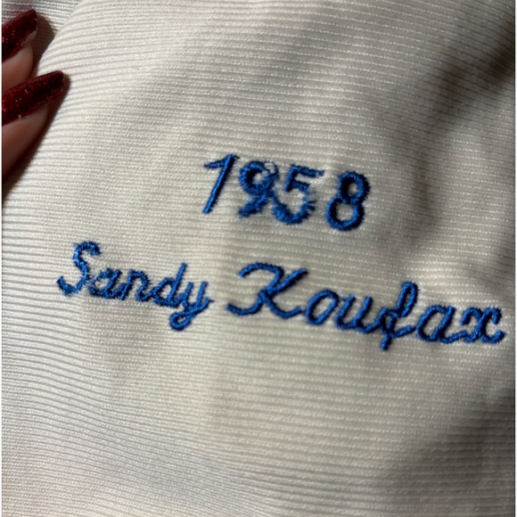 Dodgers #32 Sandy Koufax 1958 Jersey - Picture 16 of 16
